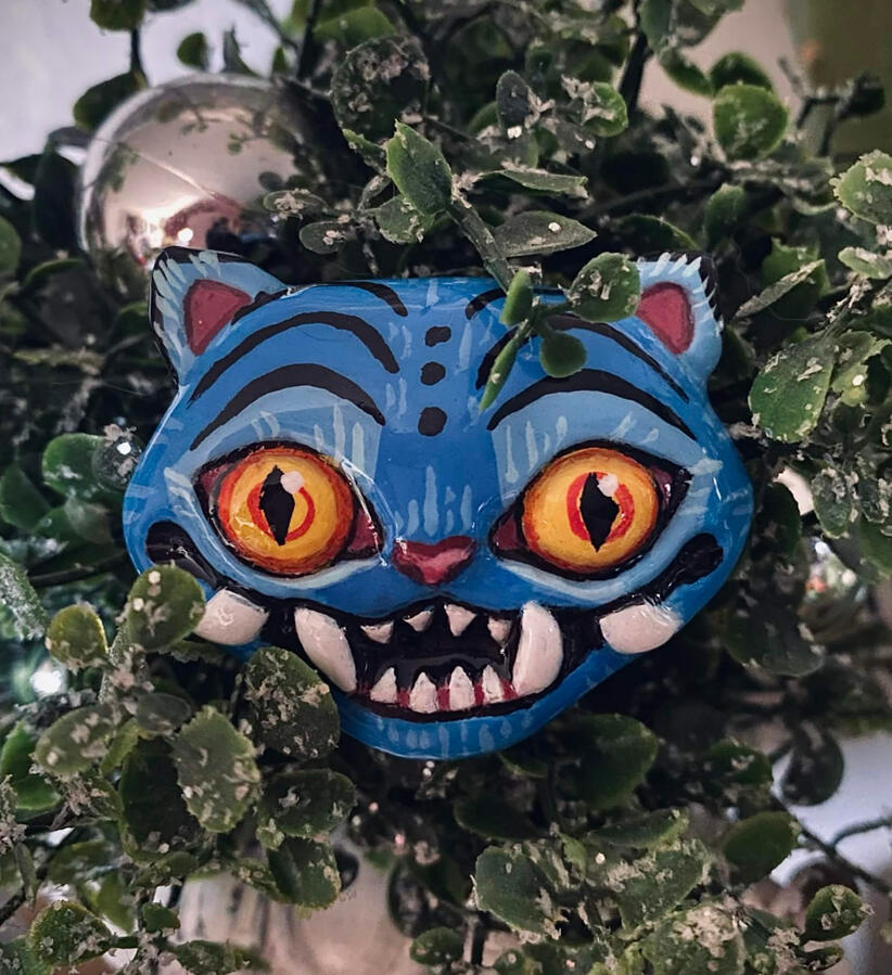 Hand Sculpted Kpop Tiger Magnet