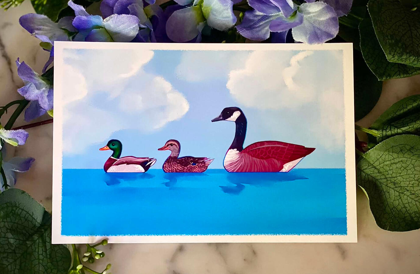Duck Duck Goose Postcard