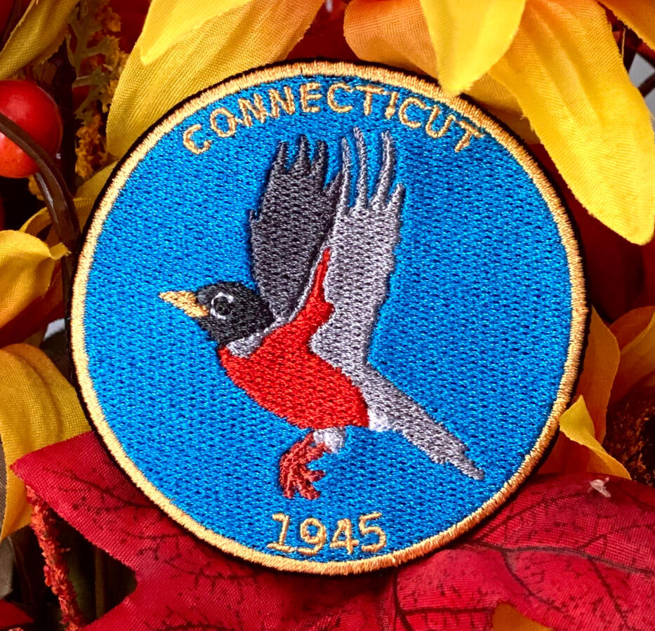 Retro State Bird Iron-on Patch
